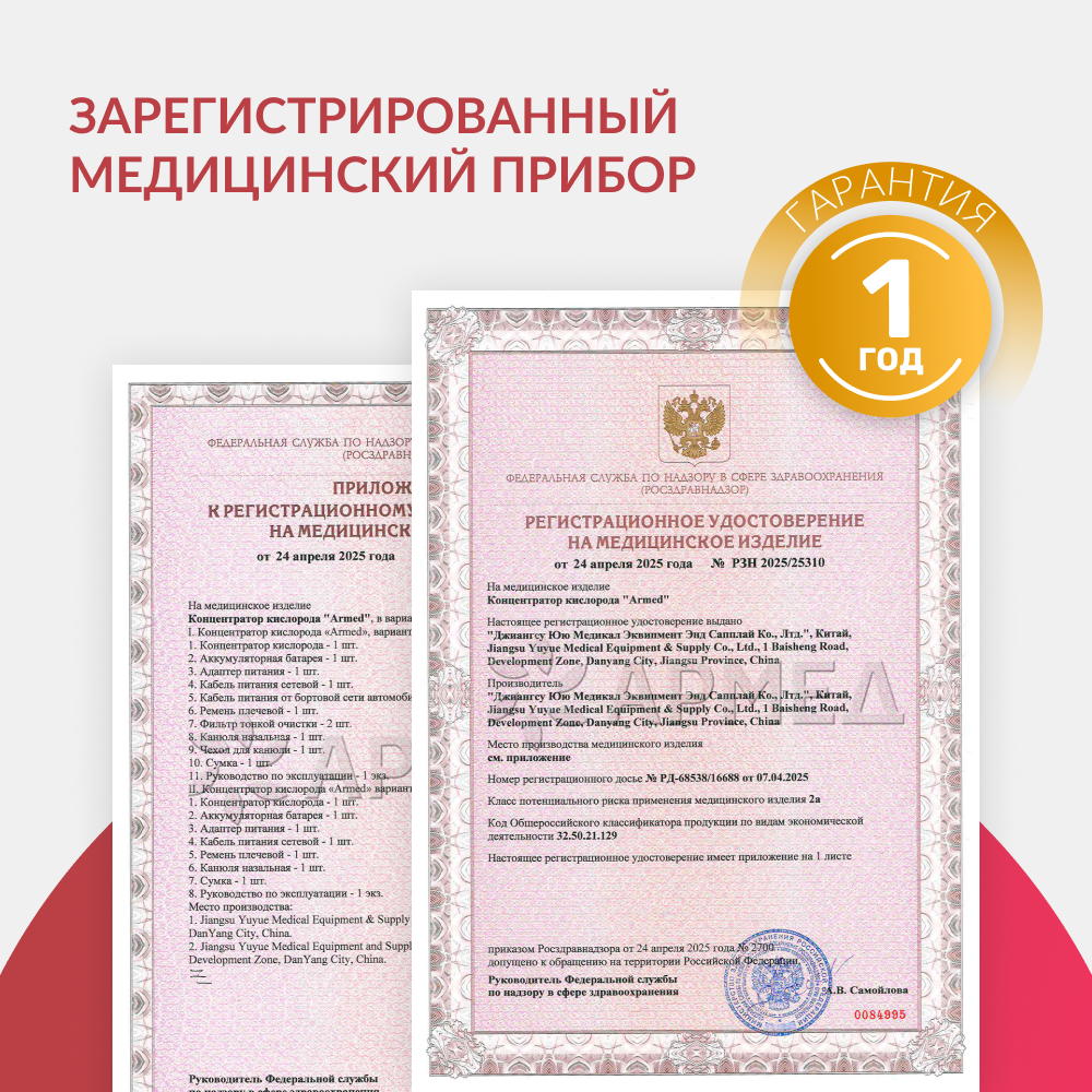 Концентратор кислорода Армед F2 <span>Портативный</span>