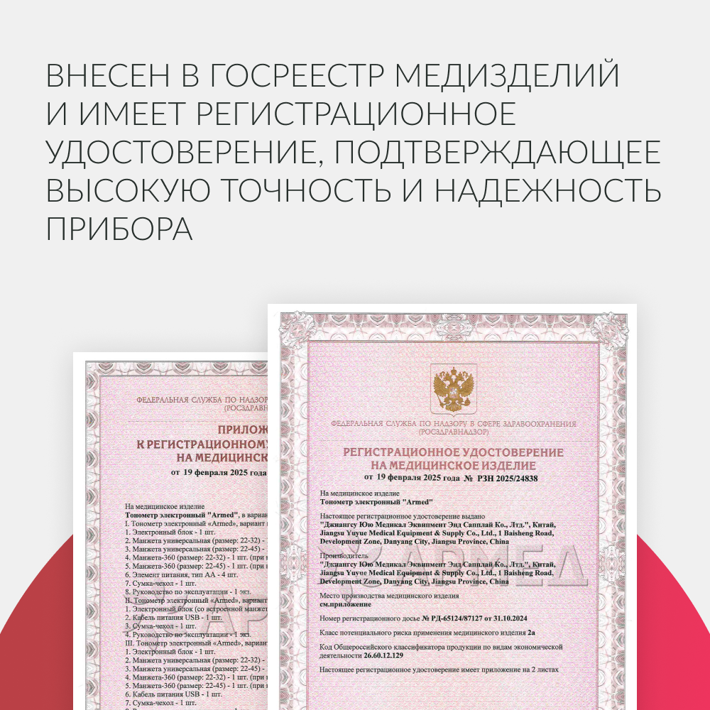 Тонометр Армед YE610D <span>Классическая манжета</span>